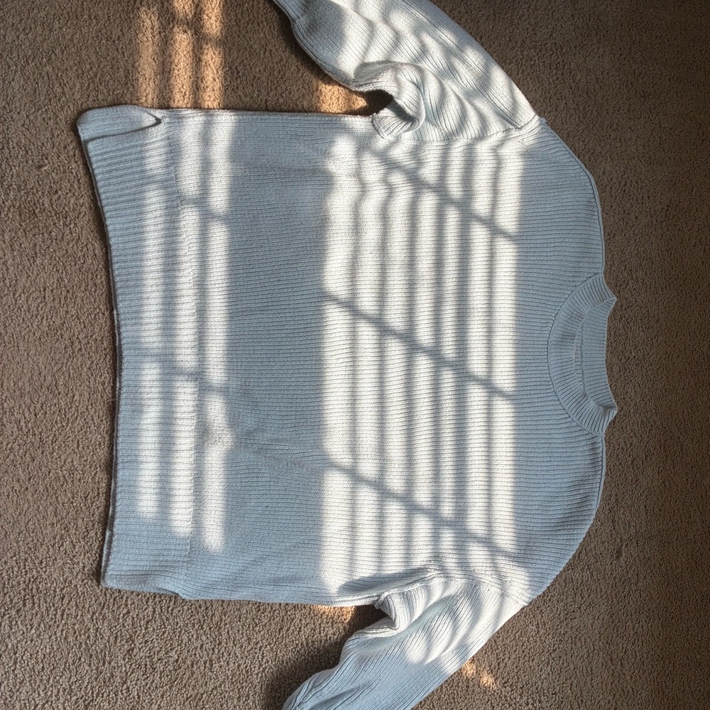 Lucky Brand Women's Cream Crew Neck Sweater